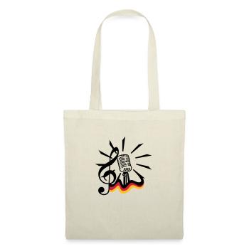 clef et micro / clef 'n mic (3c) - Sac en tissu - nature - Devant
