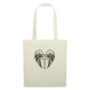 Holy Cross Jesus Christ Wings Angel Heaven - Tote Bag - nature - Front