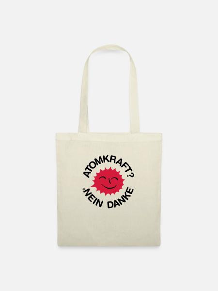 Nuclear power? No thank you! Logo smiling sun - Tote Bag - nature
