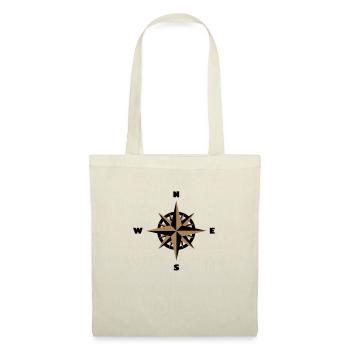 Compass, rose des vents (BM2) - Sac en tissu - nature - Devant