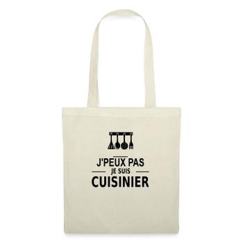 j'peux pas je suis cuisinier - Tote Bag - nature - Front