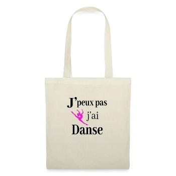 j peux pas j ai Danse danse classique passionnée - Sac en tissu - nature - Devant
