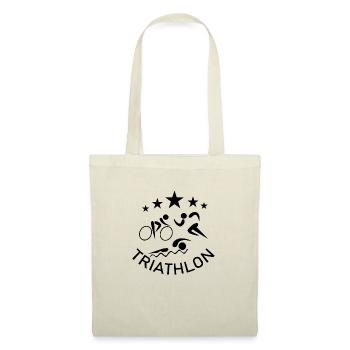 Triathlon Natation Bike Run - Sac en tissu - nature - Devant