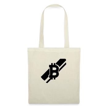 Bitcoin Trading Crypto Aktien - Stoffbeutel - Natur - Vorne