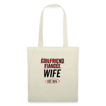 Girlfriend Fiancée Wife Est 1974 - Tote Bag - nature - Front