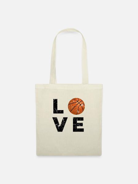 Basketball-Liebe - Stoffbeutel - Natur