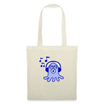 Cute octopus octopus octopus squid listening to loud music - Tote Bag - nature - Front