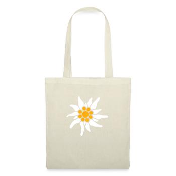 Alpes Blanches Edelweiss Fleur Montagne Montagne Montagne Fleur Randonnée - Sac en tissu - nature - Devant