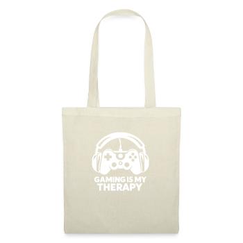 Le jeu est ma thérapie - Sac en tissu - nature - Devant