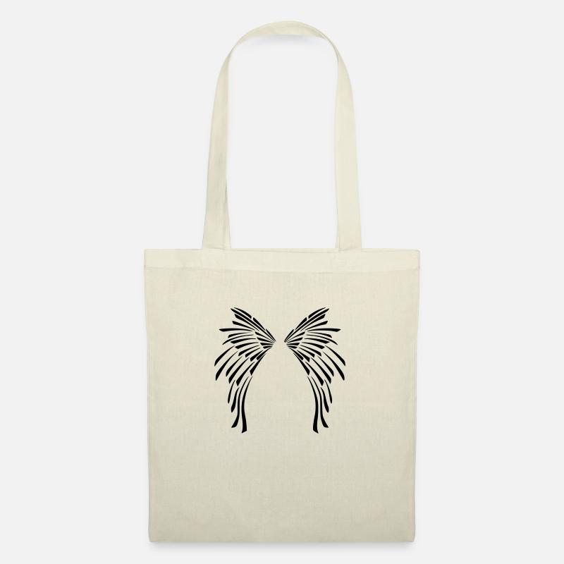 ailes_tribal - Stoffbeutel - Natur