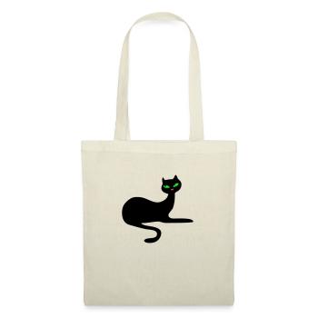 Retro elegant black cat by Patjila - Tote Bag - nature - Front