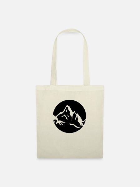 Berge Icon 1c - Stoffbeutel - Natur