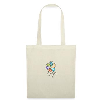 Flower Tshirt, pullover for kids, adults - Tote Bag - nature - Front