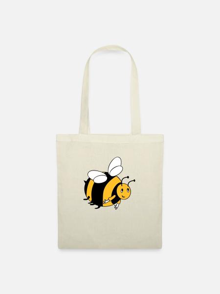 Hummel mit deinen Farben - Stoffbeutel - Natur