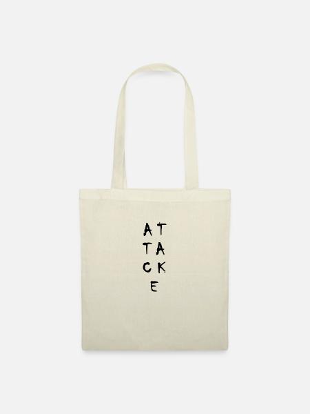 STATEMENT DESIGN ATTACKE GESCHENK - Stoffbeutel - Natur