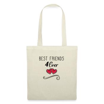 best friends 4 ever - Stoffbeutel - Natur - Vorne