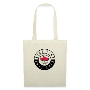 wine time design - Stoffbeutel - Natur - Vorne
