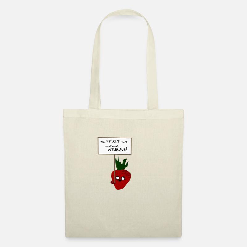 Strawberry Protesting Vegans - Tote Bag - nature
