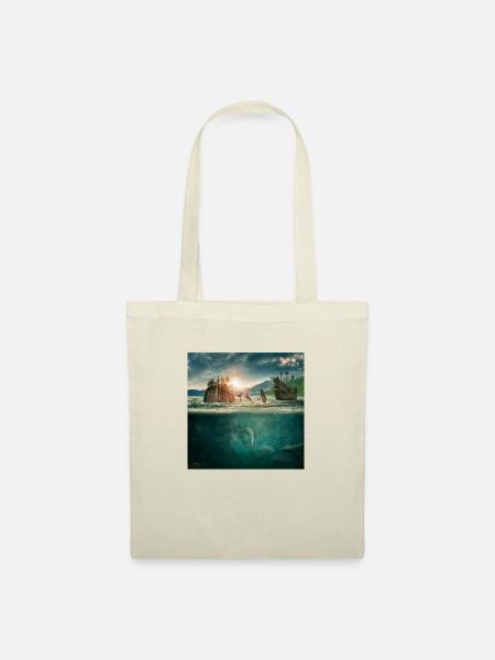 Monde sous-marin d'imagination - Sac en tissu - nature