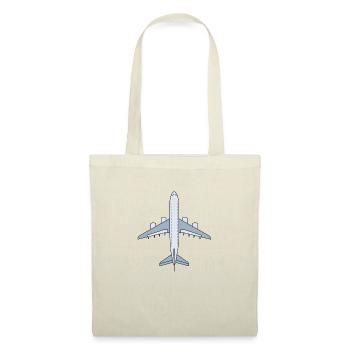 Avion - Sac en tissu - nature - Devant