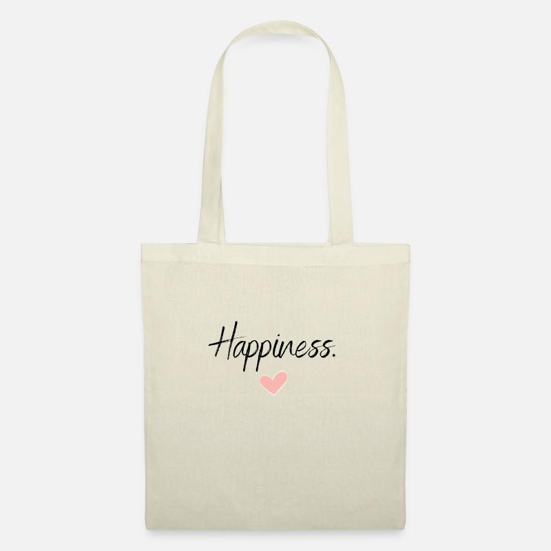 Happiness - Stoffbeutel - Natur