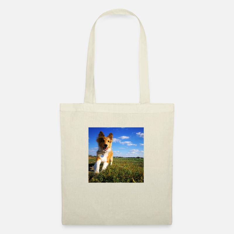 Happy young Sheltie - Stoffbeutel - Natur