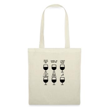 T shirt humour apéro - Sac en tissu - nature - Devant