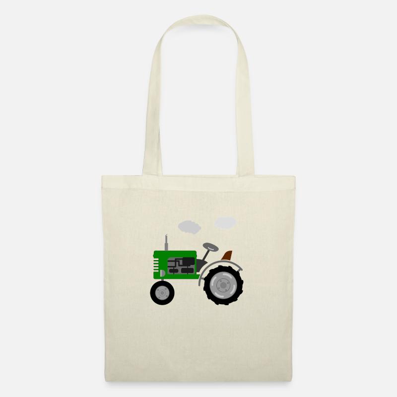 Trecker retro - Stoffbeutel - Natur