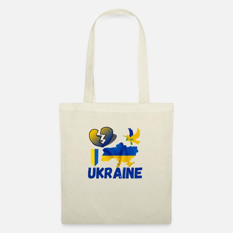 Ukraine| Ich unterstütze die Ukraine - Stoffbeutel - Natur