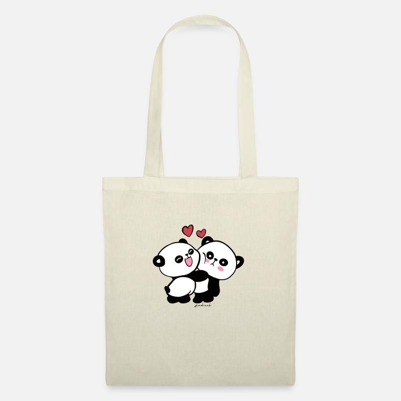 Panda skadouch 2 - Stoffbeutel - Natur