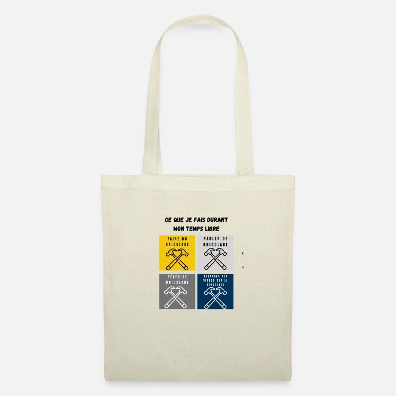 ce que je fais durant mon temps libre bricolage - Sac en tissu - nature