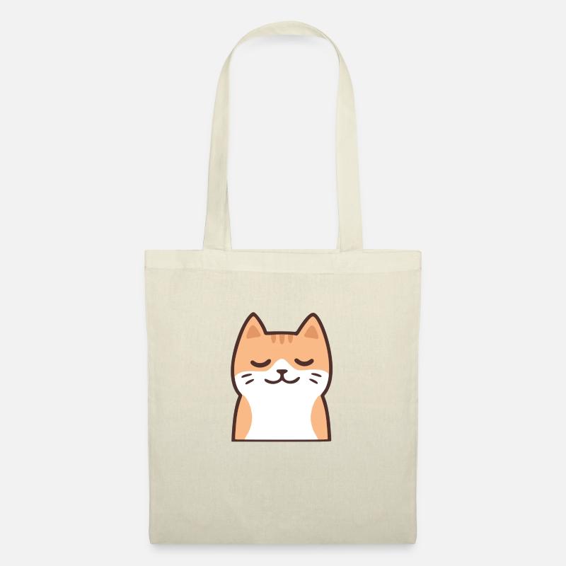 Lilly - Cute Cat - Katze 3 - Stoffbeutel - Natur