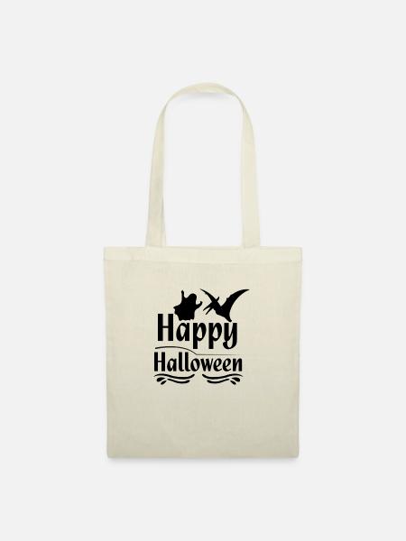 Happy Halloween - Stoffbeutel - Natur