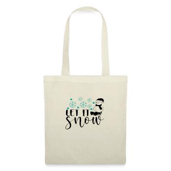 Qu’il neige - Sac en tissu - nature - Devant