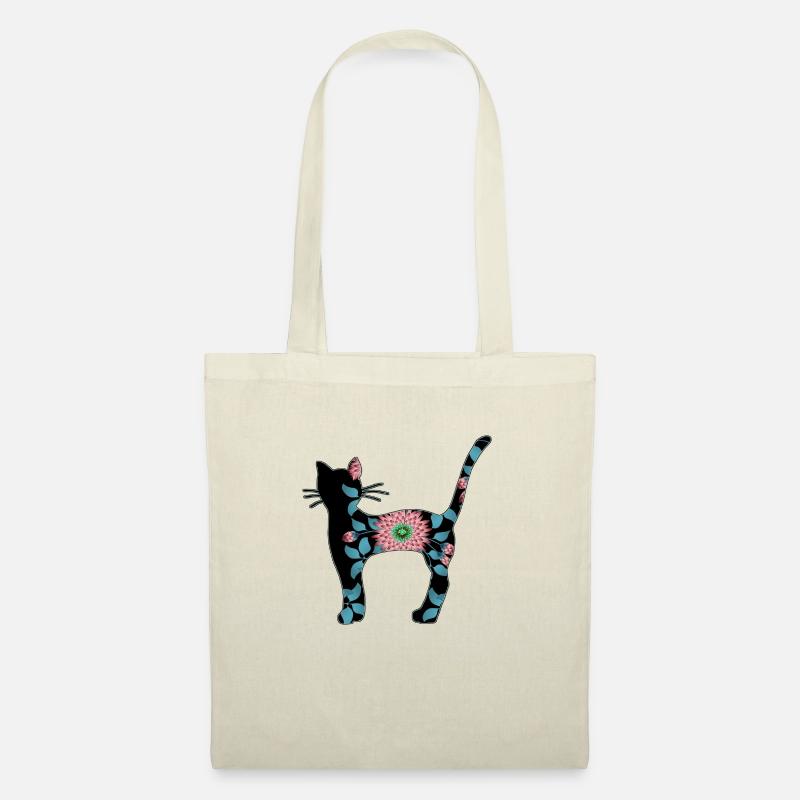 Katze - Stoffbeutel - Natur