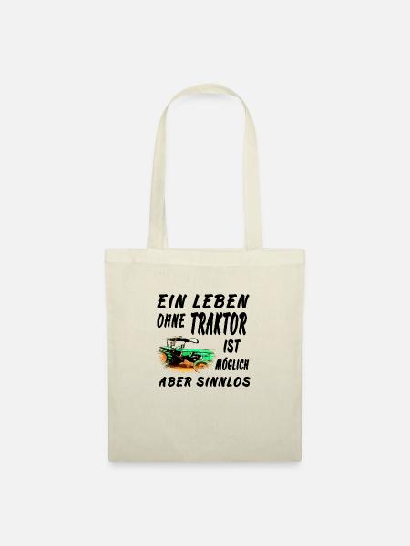 Traktor - Stoffbeutel - Natur