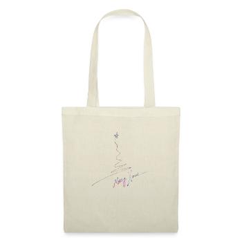 Merry Christmas Christmas xmas holiday winter santa nordic - Tote Bag - nature - Front