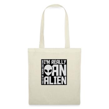 Citation extraterrestre de costume humain - Sac en tissu - nature - Devant