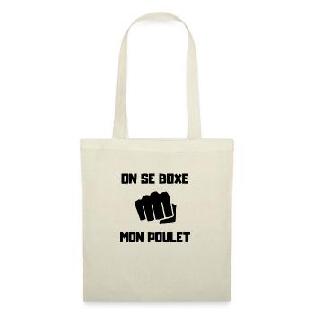 ON SE BOXE MON POULET - Sac en tissu - nature - Devant