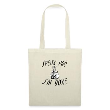 j'peux pas j'ai boxe - Sac en tissu - nature - Devant