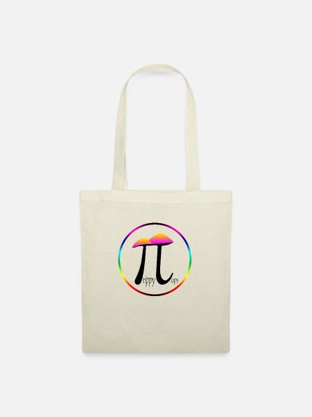 Pilze Trippy Top Regenbogen - Stoffbeutel - Natur