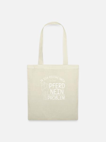 Pferd Reiten Natur Spruch Pferdegeruch Geschenk Pf - Stoffbeutel - Natur