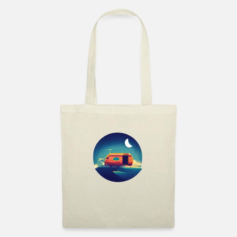 Camping Geschenk Zelten Wohnmobil Wohnwagen Camp - Stoffbeutel - Natur