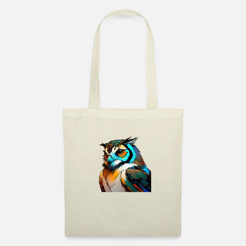 Neonpunk Owl - Stoffbeutel - Natur