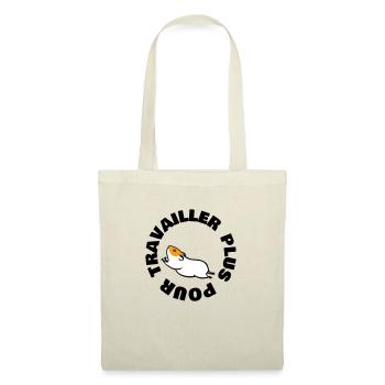 TRAVAILLER PLUS POUR - Sac en tissu - nature - Devant