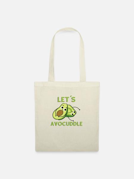 Avocado am Kuscheln - Stoffbeutel - Natur