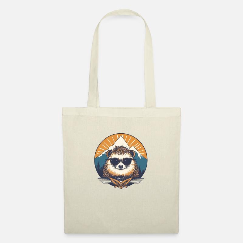 Hérisson cool - Sac en tissu - nature