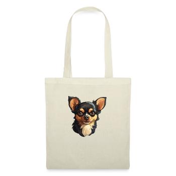 Chihuahua Dog Cartoon Portrait - Tote Bag - nature - Front