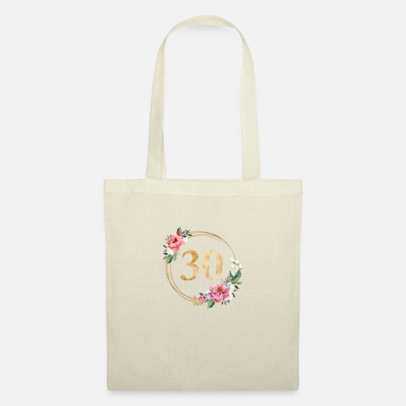 30! personalisierbar - Stoffbeutel - Natur