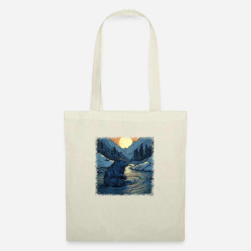 bobr beavers gift idea pet - Stoffbeutel - Natur